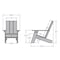 Highwood Usa Modern Adirondack Chair Outdoor Furniture for Patio, Backyard, Garden AD-CHRAD01-EUC - alternate 3